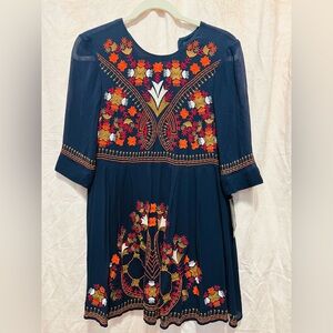 French Connection Dress. Size Zero. Navy blue. New with tags.
